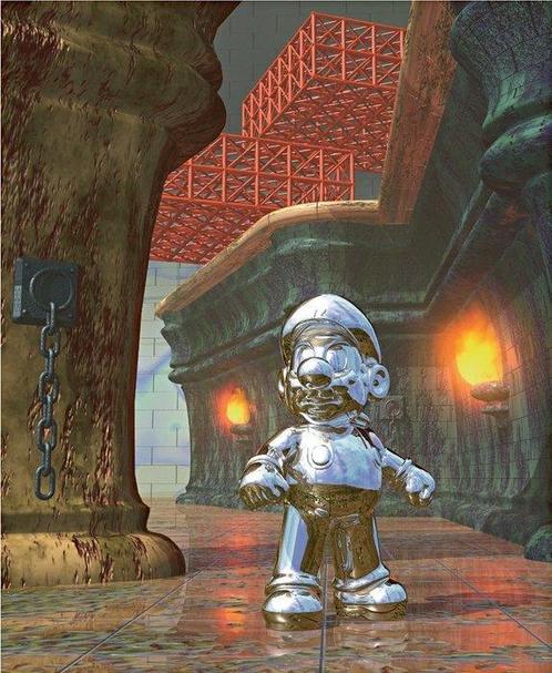 JZL - Figuur - [XL] Metal Mario – Edizione Silver (Versione, Games en Spelcomputers, Spelcomputers | Overige Accessoires