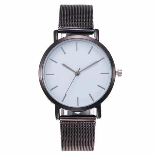 Fako® - Horloge - Mesh - Vintage - Staal - Ø 40mm -, Handtassen en Accessoires, Horloges | Dames, Verzenden