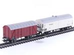 Schaal H0 Märklin 4505 & 4620 gesloten goederenwagens van.., Wisselstroom, Gebruikt, Overige typen, Ophalen of Verzenden