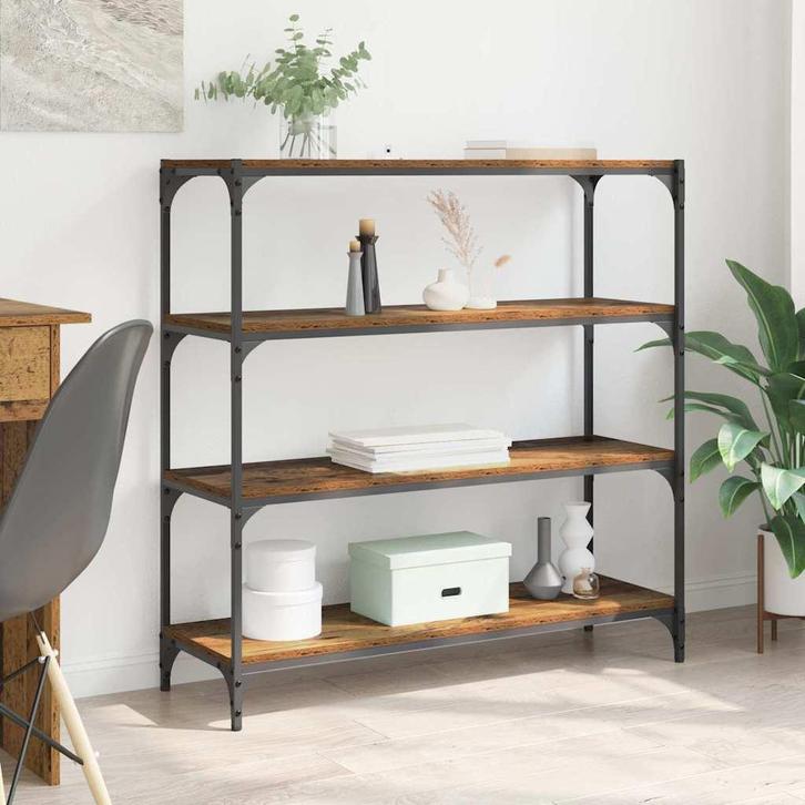 vidaXL Boekenkast Oud Hout 40 x 33 x 70.5 cm Geengineerd, Huis en Inrichting, Kasten | Boekenkasten, Nieuw, Verzenden