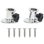 vidaXL Biminibasis2 st voor 26 mm buis rond roestvrij staal, Watersport en Boten, Verzenden, Nieuw