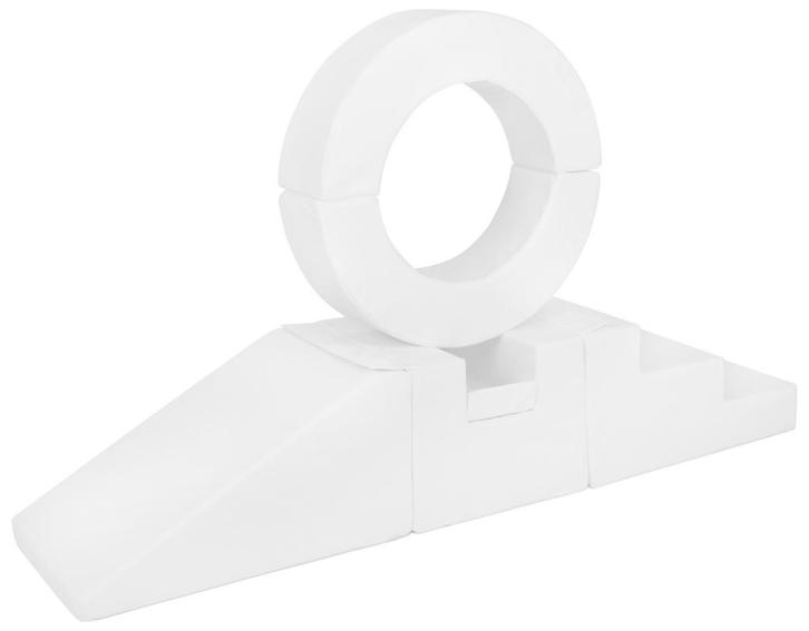 Foam blokken - met hoepel en glijbaan - 7 delig - wit, Kinderen en Baby's, Speelgoed | Educatief en Creatief, Nieuw, Ophalen of Verzenden