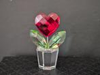 Beeld, Swarovski bloem in pot - 4.4 cm - Kristal