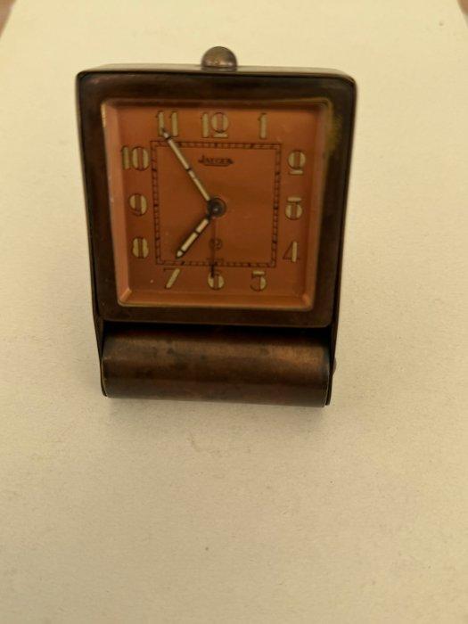 Reisklok - Jaeger-LeCoultre - Art Deco Messing - 1940-1950 -, Antiek en Kunst, Antiek | Klokken