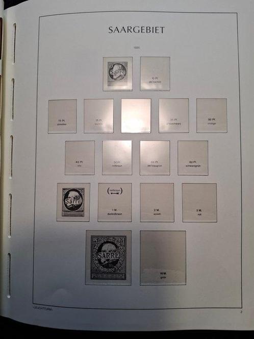 Duitsland 1923/1953 - Leuchtturm album compleet Saarland, Postzegels en Munten, Postzegels | Europa | Duitsland