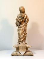 sculptuur, Madonna with Child and Cornucopia - 38 cm -, Antiek en Kunst