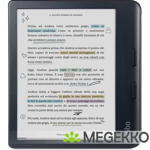 Kobo Libra Colour Black, Computers en Software, Overige Computers en Software, Nieuw, Verzenden