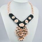 Koraal - Zilver, Verguld - Halsketting - CORALLO ROSA