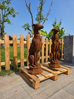 Beeld, Iron Greyhounds - 78.5 cm - IJzer