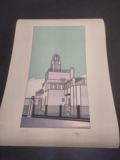 Alain Goffin - Paleis Stoclet Brussel, Antiek en Kunst, Kunst | Litho's en Zeefdrukken, Verzenden