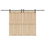 vidaXL Doos met onderdelen voor schuifdeur 366 cm staal, Doe-het-zelf en Bouw, Verzenden, Nieuw