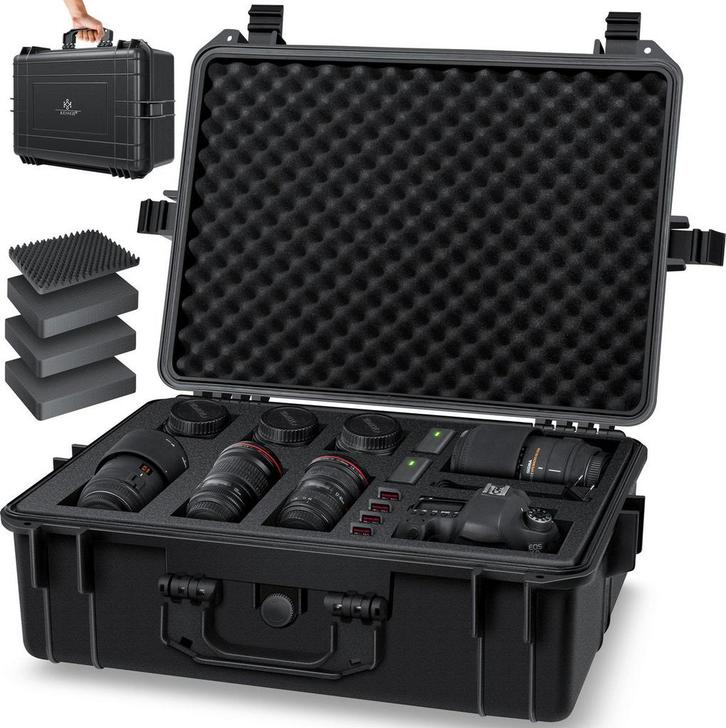 KESSER® Camera Koffer Cameratas Draagtas Beschermtas schuimr, Huis en Inrichting, Woonaccessoires | Overige, Verzenden