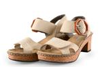 Rieker Sandalen in maat 38 Beige | 5% extra korting, Verzenden, Beige, Sandalen of Muiltjes, Zo goed als nieuw