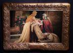 Scuola europea (XX), da Edmund Leighton - Cavaliere va in, Antiek en Kunst