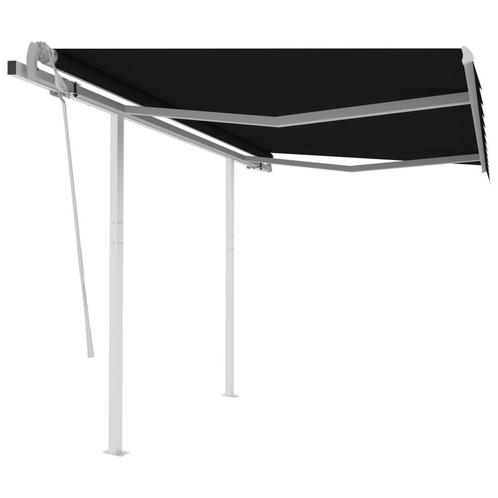 vidaXL Luifel handmatig uittrekbaar met palen 3x2,5 m, Tuin en Terras, Zonneschermen, Nieuw, Verzenden