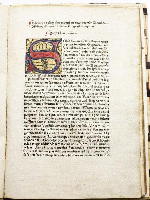 Bernardus Claravallens - Eugenium Papam and De conflictu, Antiek en Kunst, Antiek | Boeken en Manuscripten