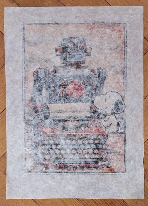 Emma Wildfang - Snoopy with Target Robot (Masudaya) - Series, Antiquités & Art, Antiquités | Jouets