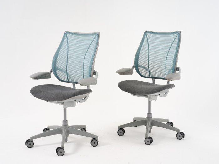 humanscale - Neils Diffrient - Chaise (2) - Acier, PVC,, Antiek en Kunst, Kunst | Designobjecten