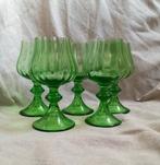 Wijnglas (5) - Uraniumglas - Lot ouraline vintage