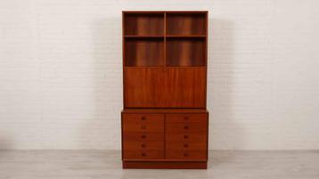 Vintage highboard | Boekenkast | Secretaire | Brouer, Huis en Inrichting, Kasten | Dressoirs, Ophalen of Verzenden, Nieuw