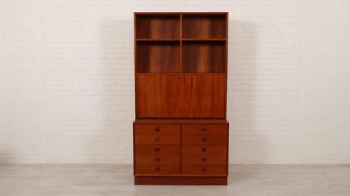Vintage highboard | Boekenkast | Secretaire | Brouer, Huis en Inrichting, Kasten | Dressoirs, Ophalen of Verzenden