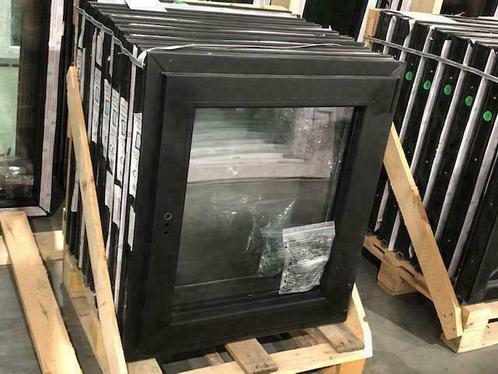 raam deur, schuifraam ZWART 9005 RAMENHAL ZOLDER 011260780, Doe-het-zelf en Bouw, Raamkozijnen en Schuifdeuren, Inclusief glas