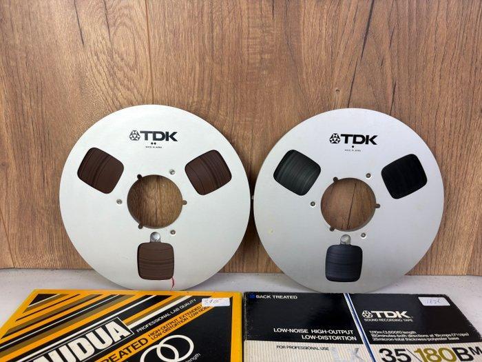 TDK - Metal Reels - 26 cm spoelen met tape - 1980, Audio, Tv en Foto, Radio's