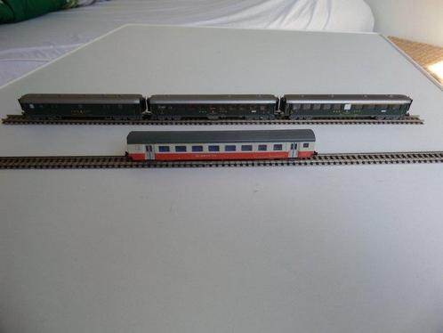 Fleischmann, Trix N - Transport de passagers - 4 différents, Hobby & Loisirs créatifs, Trains miniatures | Échelle N