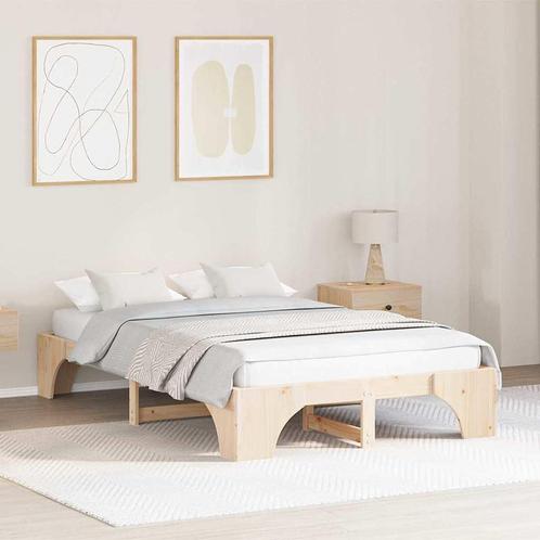 vidaXL Bedframe 120x190 cm Massief Grenen Hout, Huis en Inrichting, Slaapkamer | Bedden, Nieuw, Verzenden