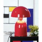 Ronde Retro Tafellamp – Rood Metaal, Nieuw, Ophalen of Verzenden, Metaal, Minder dan 50 cm