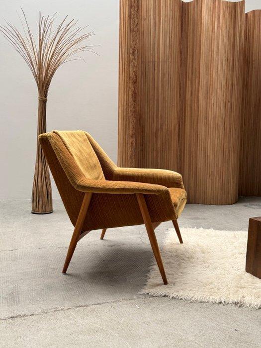 Cassina - Wilhelm Knoll - Fauteuil (2) - 854 - Fluweel,, Antiek en Kunst, Antiek | Meubels | Stoelen en Sofa's