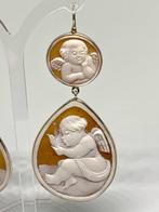 Zilver - Oorbellen - Cammeo in Sardonica