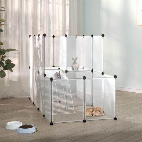 vidaXL Dierenhok klein 142x74x93 cm polypropeen en staal, Dieren en Toebehoren, Knaagdieren en Konijnen | Hokken en Kooien, Nieuw