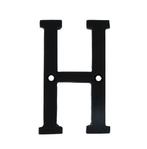Letter H Klein IJzer zwart 75 mm, Doe-het-zelf en Bouw, Nieuw, Overige materialen, Klink of Kruk