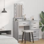 vidaXL Kaptafel met LED-verlichting in Grijs Sonoma -, Verzenden, Nieuw