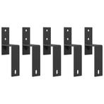 vidaXL Bypassbeugels schuurdeuren 5 st voor platte rails, Doe-het-zelf en Bouw, Verzenden, Nieuw