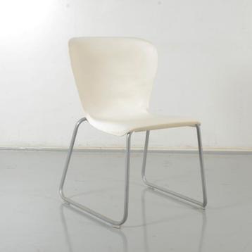 Steelcase Westside vergaderstoel, wit, buisframe onderstel, Huis en Inrichting, Stoelen, Ophalen of Verzenden, Gebruikt