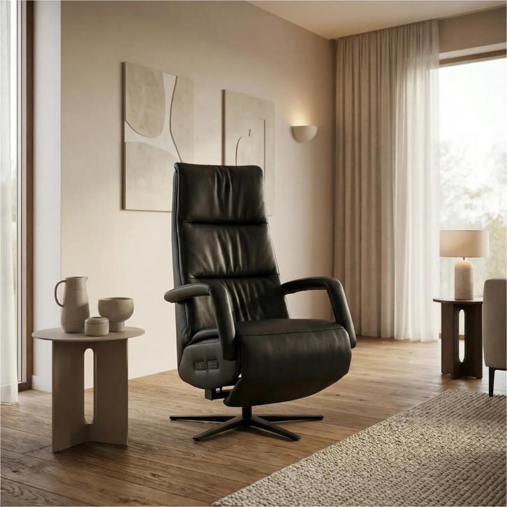 Leren sta-op-stoel Calm, Maison & Meubles, Fauteuils, Enlèvement ou Envoi