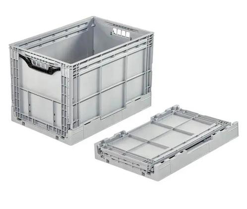 Vouwkrat klapkrat 600x400x400mm extra stevig 80l grijs, Doe-het-zelf en Bouw, Kratten en Dozen, Ophalen of Verzenden