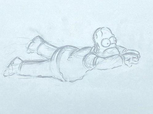 The Simpsons - Original drawing of Homer Simpson, Episode:, Cd's en Dvd's, Dvd's | Tekenfilms en Animatie