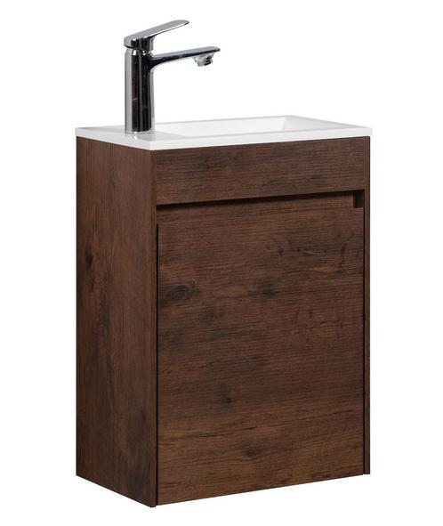 Toiletmeubel Sinta 40 x 22 cm Walnoot Bruin Fonteinmeubel, Doe-het-zelf en Bouw, Sanitair, Nieuw, Verzenden