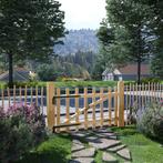 vidaXL Portillon simple de clôture Bois de noisetier, Jardin & Terrasse, Portes de jardin, Neuf, Verzenden