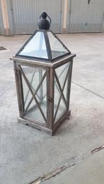 Lantaarn - hout, ijzer en glas