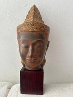 Kambodscha Buddha Kopf Skulptur Khmer Angkor - Statue -, Antiek en Kunst