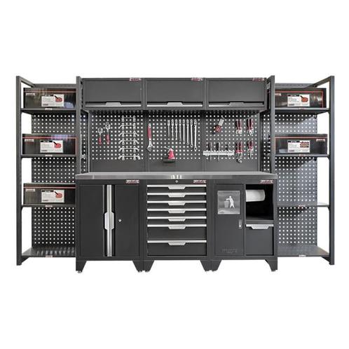 Gereedschapskasten set wandlengte 340 cm. metaal omkleed, Doe-het-zelf en Bouw, Werkbanken, Ophalen of Verzenden
