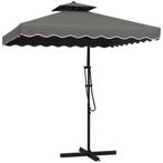 2dekans | Outsunny Zweefparasol met Decoratieve Rand en, Ophalen of Verzenden, Nieuw