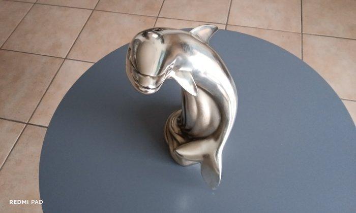 Brunel - sculptuur, Danse du dauphin - 24 cm - verzilverd, Antiek en Kunst, Curiosa en Brocante