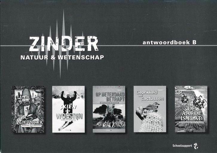 Zinder 10+ Natuur & Wetenschap Antwoordboek B (zie omschrijv, Livres, Livres scolaires, Envoi