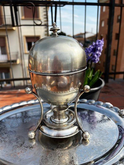 Martin, Hall & Co - MH & Co - Eierdopje - Verzilverd -, Antiek en Kunst, Antiek | Keukengerei