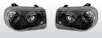 Koplampen Angel Eyes | Chrysler 300 C 2005-2010 | zwart, Verzenden